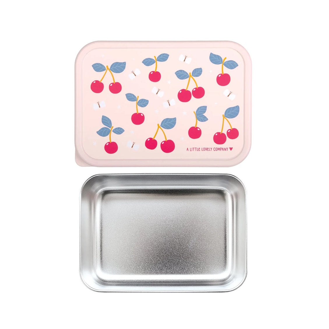 A Little Lovely Company Stainless Steel Lunchbox - Cherries