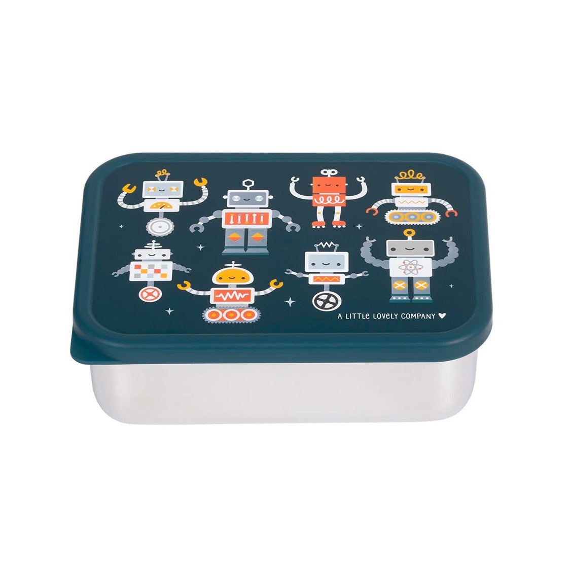 A Little Lovely Company Stainless Steel Lunchbox - Robots