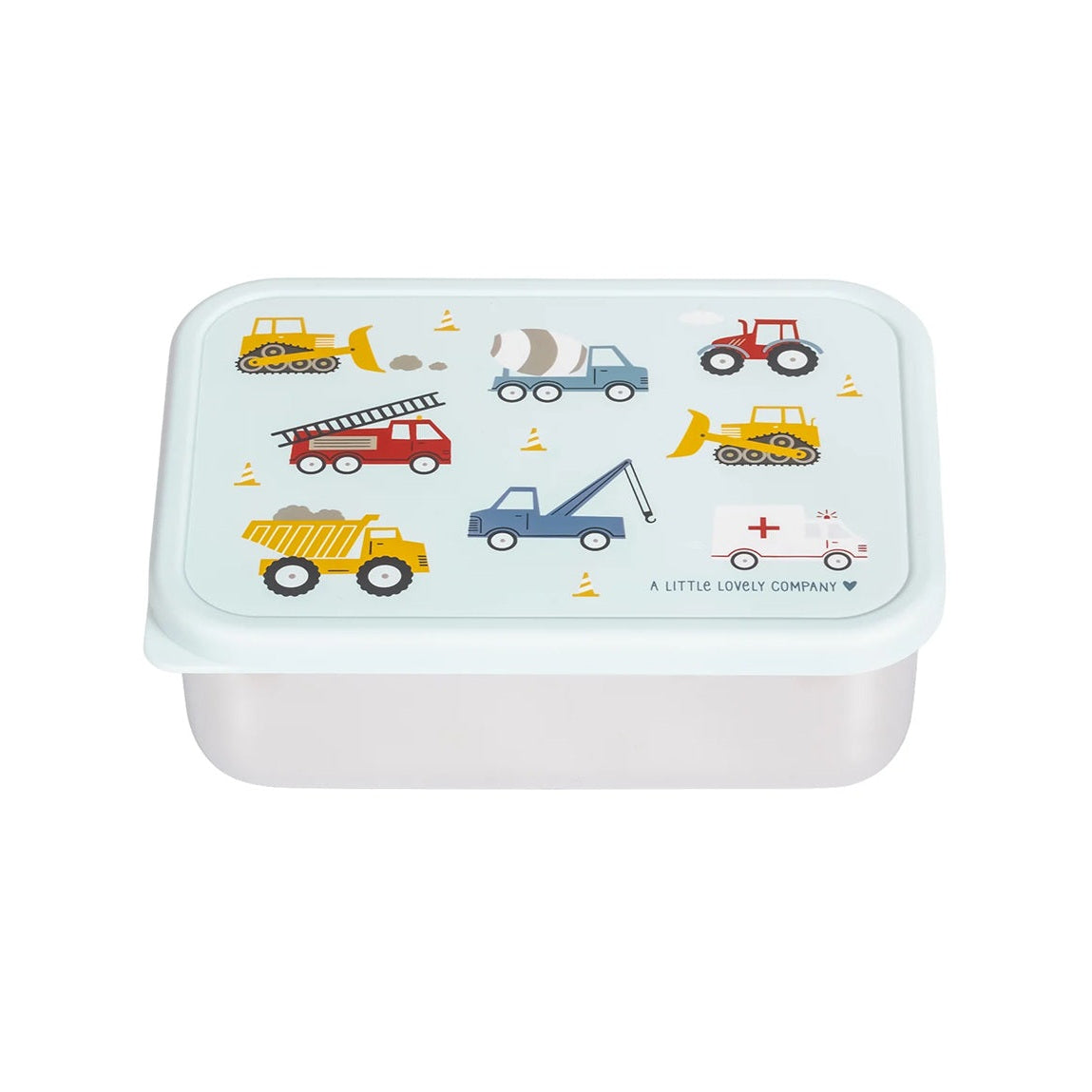 A Little Lovely Company Stainless Steel Lunchbox - Vehicles