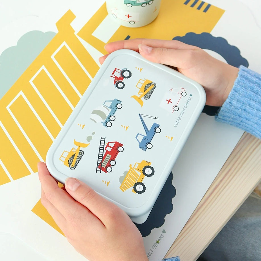 A Little Lovely Company Stainless Steel Lunchbox - Vehicles