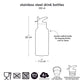 A Little Lovely Company Stainless Steel Drinks Bottle - 350ml - Dinosaurs