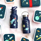 A Little Lovely Company Stainless Steel Drinks Bottle - 350ml - Space