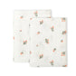A Little Lovely Company Organic Muslin Cloths - 2 Pack - Little Flowers