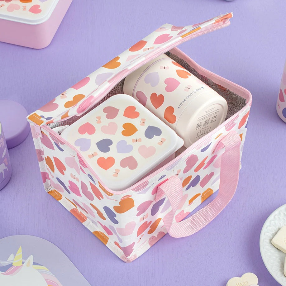 A Little Lovely Company Cool Bag - Hearts