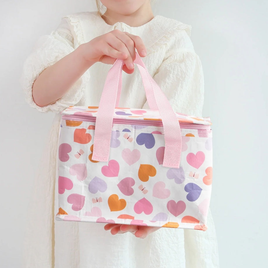 A Little Lovely Company Cool Bag - Hearts