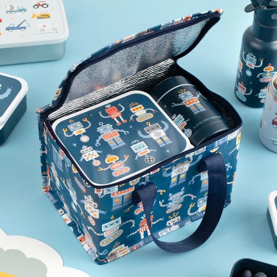 A Little Lovely Company Cool Bag - Robots
