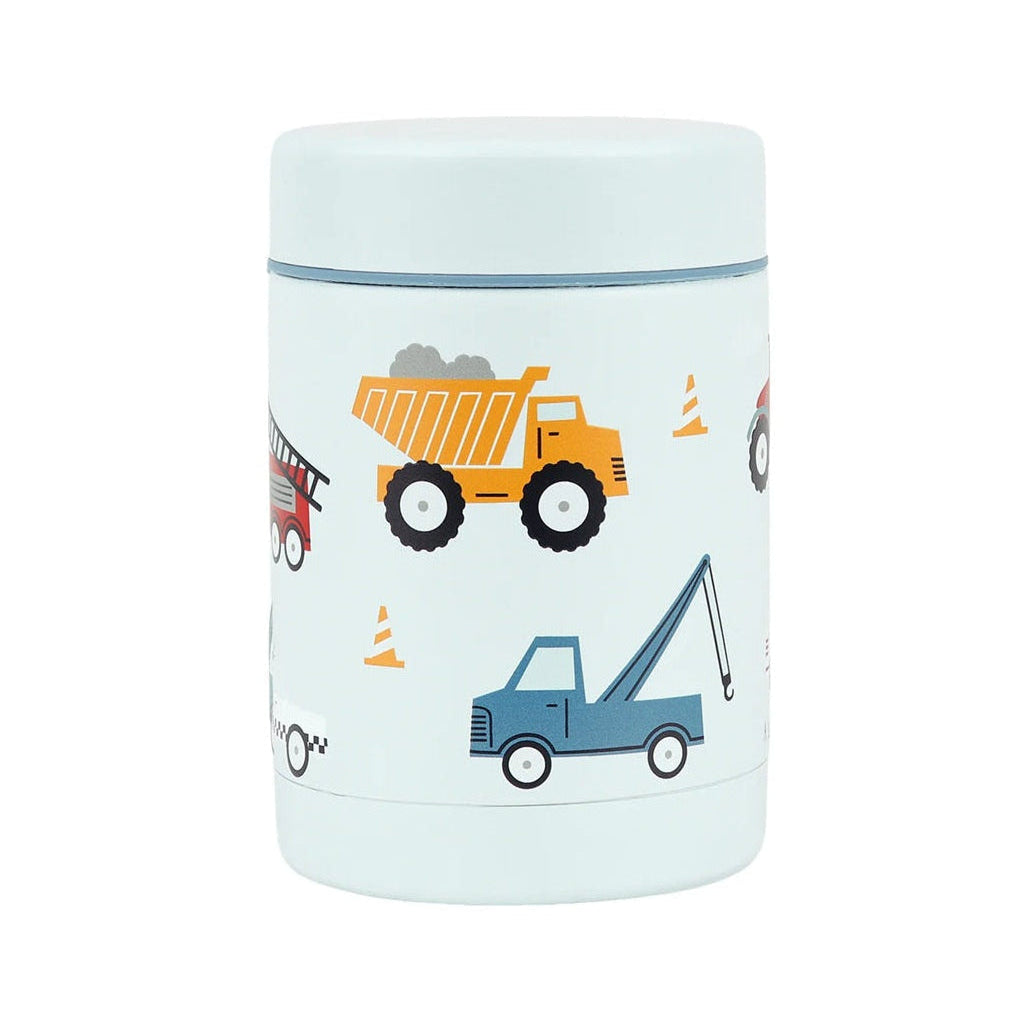 A Little Lovely Company 300ml Steel Food Flask - Vehicles