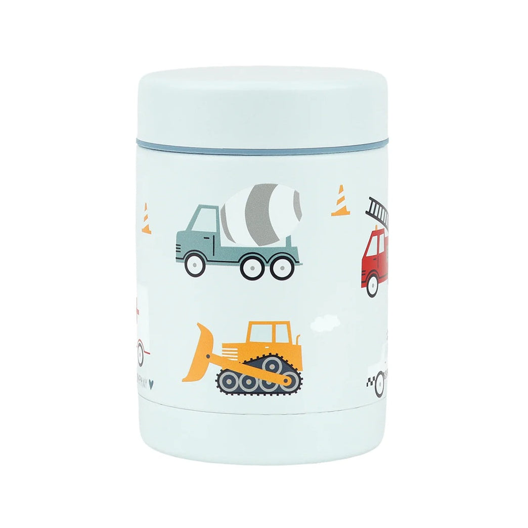 A Little Lovely Company 300ml Steel Food Flask - Vehicles