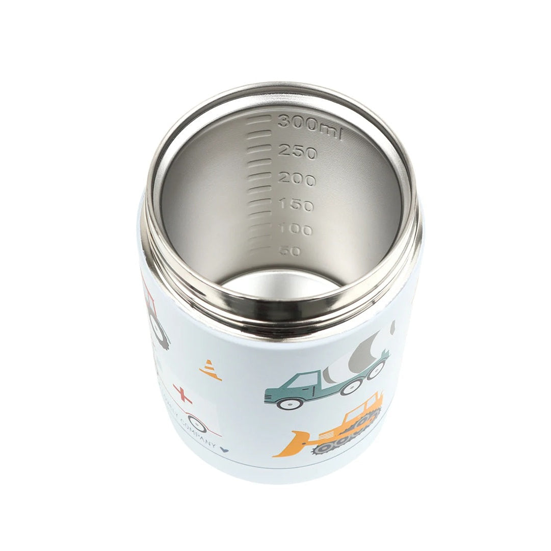 A Little Lovely Company 300ml Steel Food Flask - Vehicles