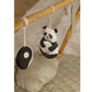 Lorena Canals Set of 3 Baby Gym Rattle Toys - Panda