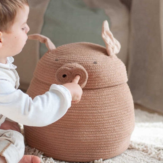 Lorena Canals Basket - Peggy the Pig