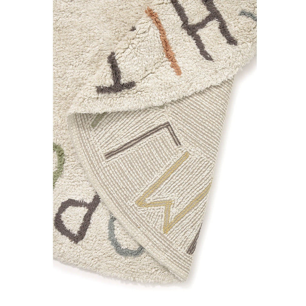 Lorena Canals Washable Play Rug ABC - Colour & Letters