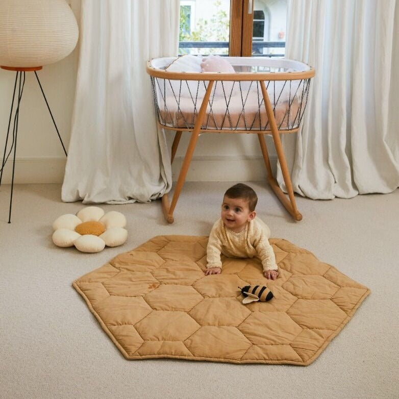 Lorena Canals Washable Organic Cotton Playmat - Honeycomb