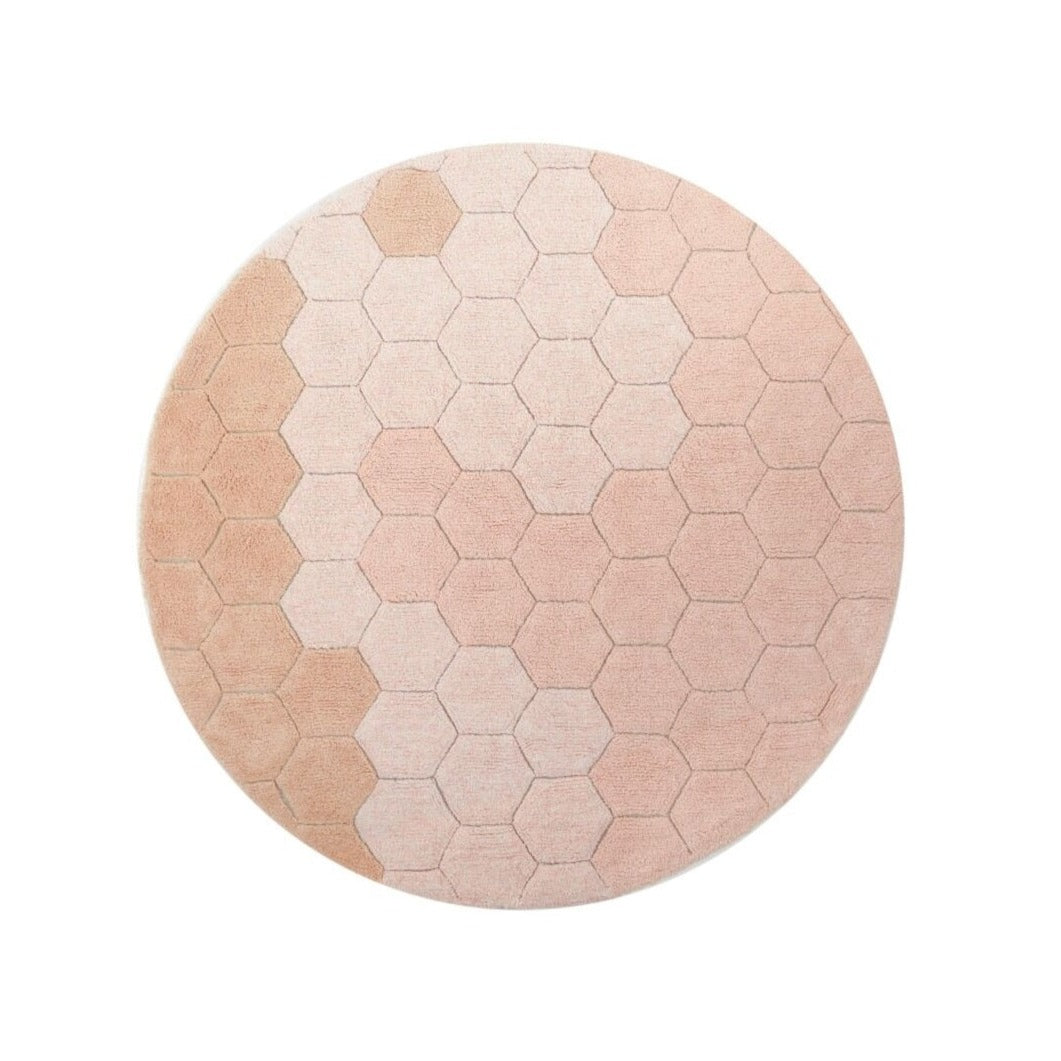 Lorena Canals Washable Rug - Round Honeycomb 