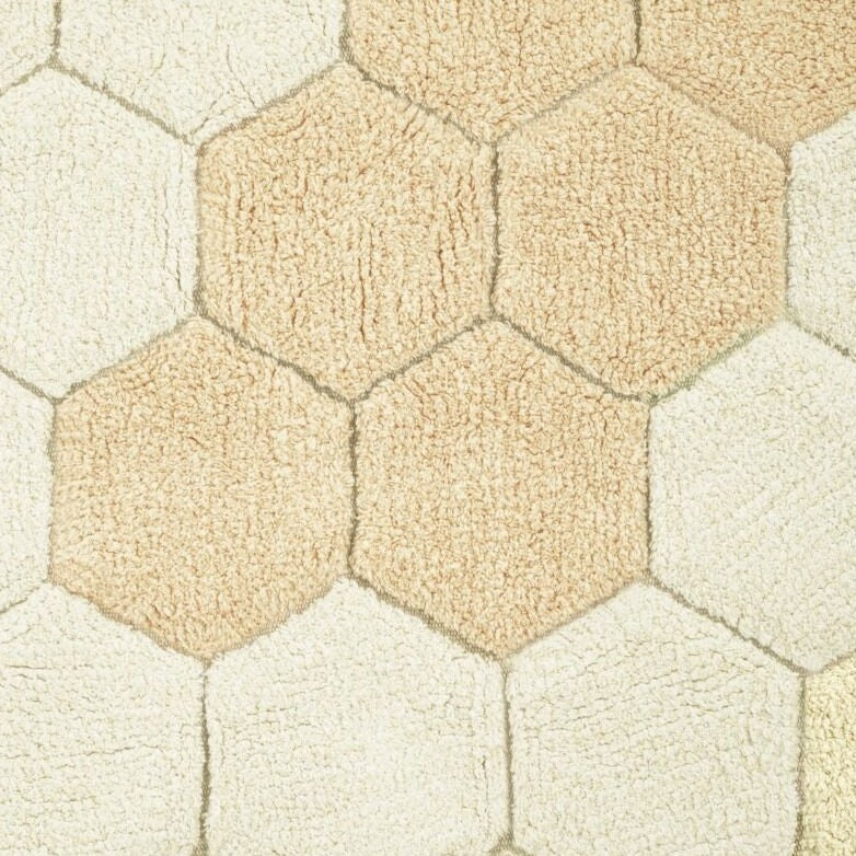 Lorena Canals Washable Rug - Round Honeycomb 