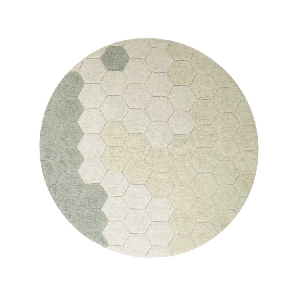 Lorena Canals Washable Rug - Round Honeycomb 