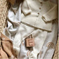Micu Micu Organic Newborn Baby Set - Links Ecru