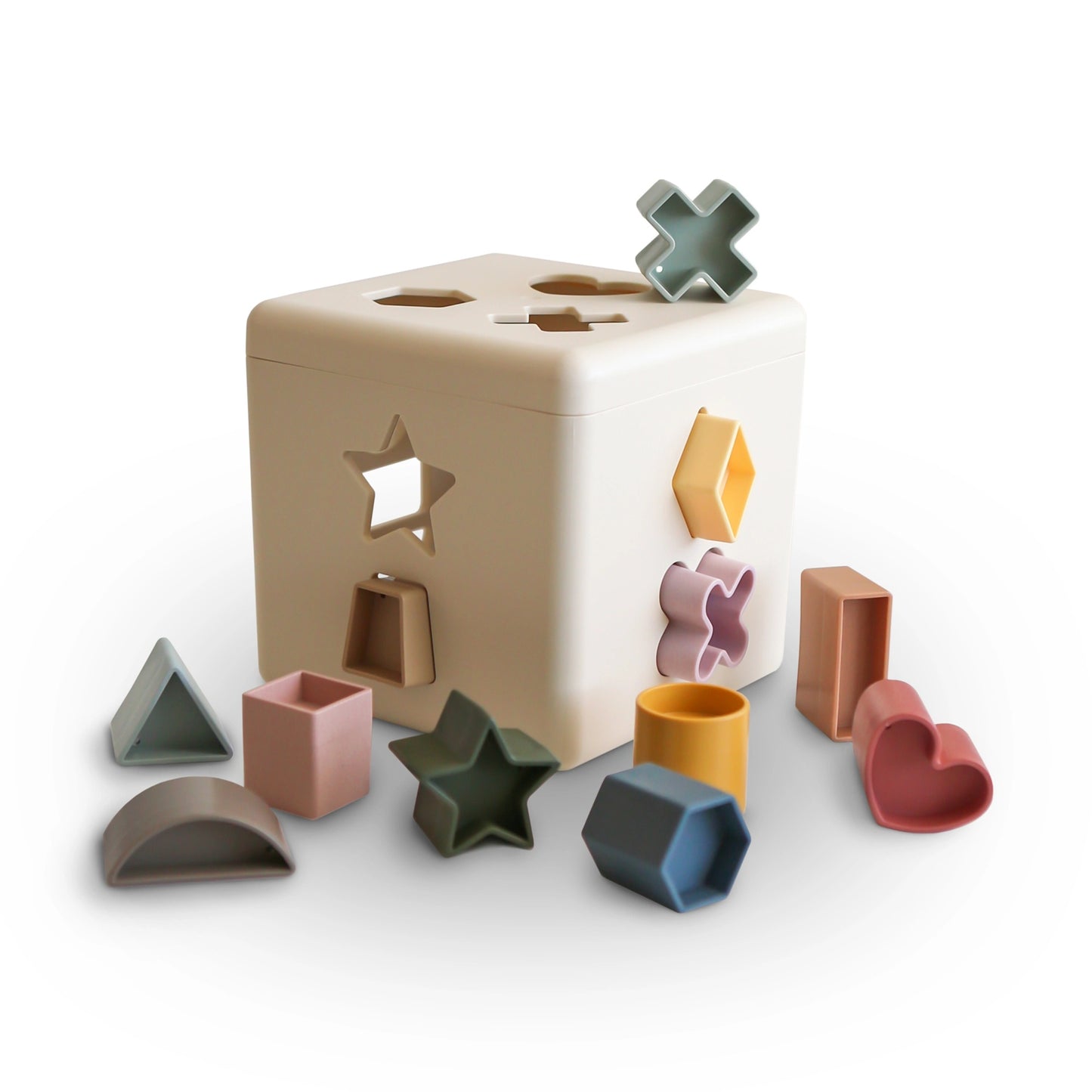 Mushie Shape Sorting Box - Original