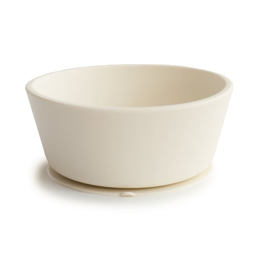 Mushie Silicone Suction Bowl - Ivory