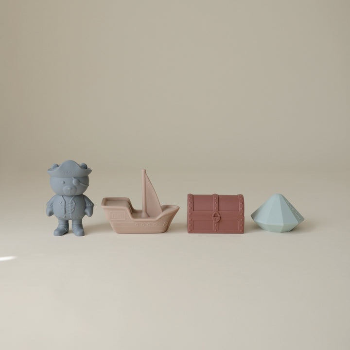 Mushie Mold-Free Bath Play Set - Pirate