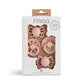 Frigg Baby's First Pacifiers - 4-pack - Floral Heart/Blush