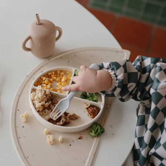 Mushie Silicone Toddler Feeding Set - Bees