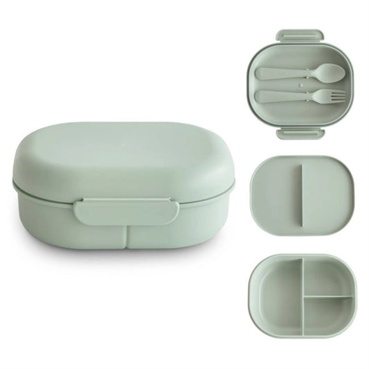 Mushie Lunchbox Set - Sage