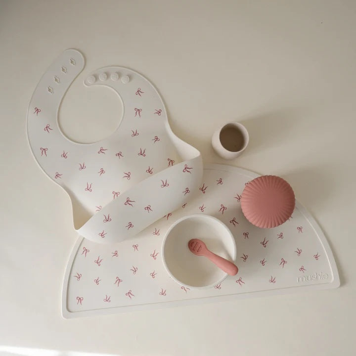 Mushie Silicone Bib - Bows