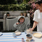 Mushie Organic Cotton Children's Bathrobe - Bear/Moss