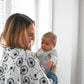 Etta Loves Organic Sensory Muslin Cloths - 3 Pk - Plant Prints