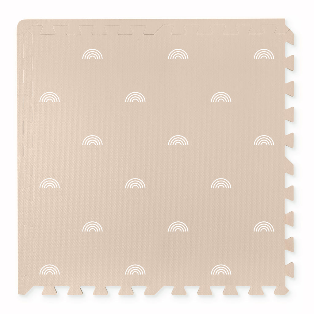 gus + beau Rainbow Foam Playmat Set - Beige