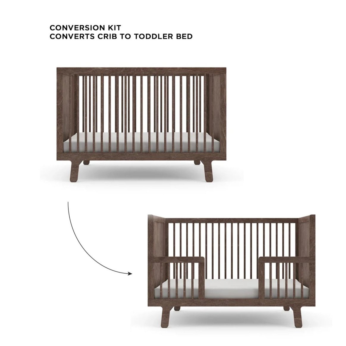Oeuf NYC Sparrow Cot Toddler Conversion Kit - Walnut