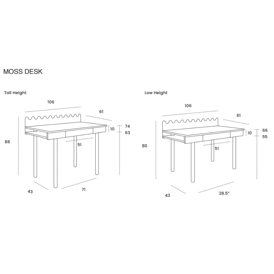 Oeuf NYC Moss Desk - Birch