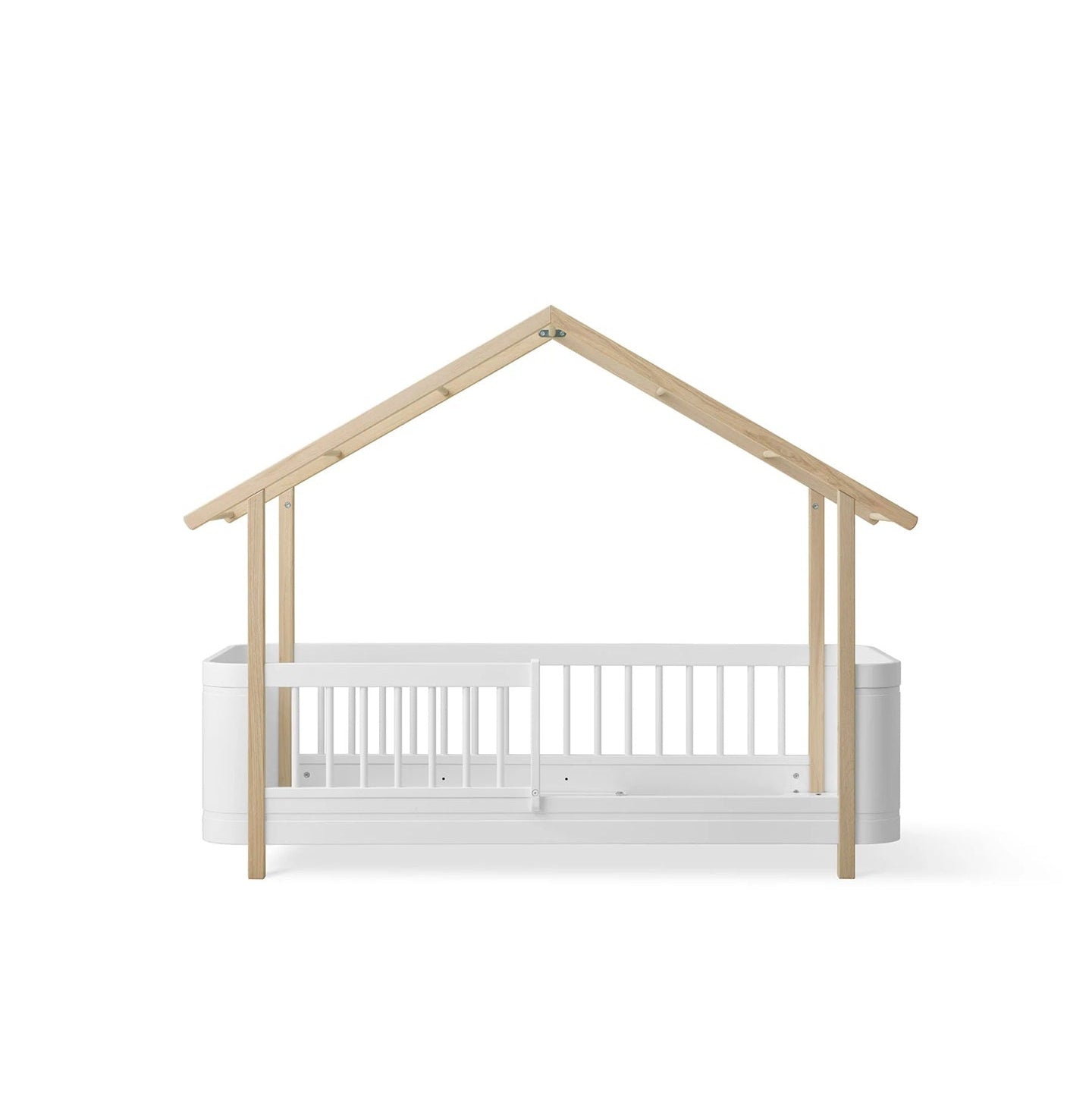 Oliver Furniture Wood Mini+ House Junior Bed - White/Oak