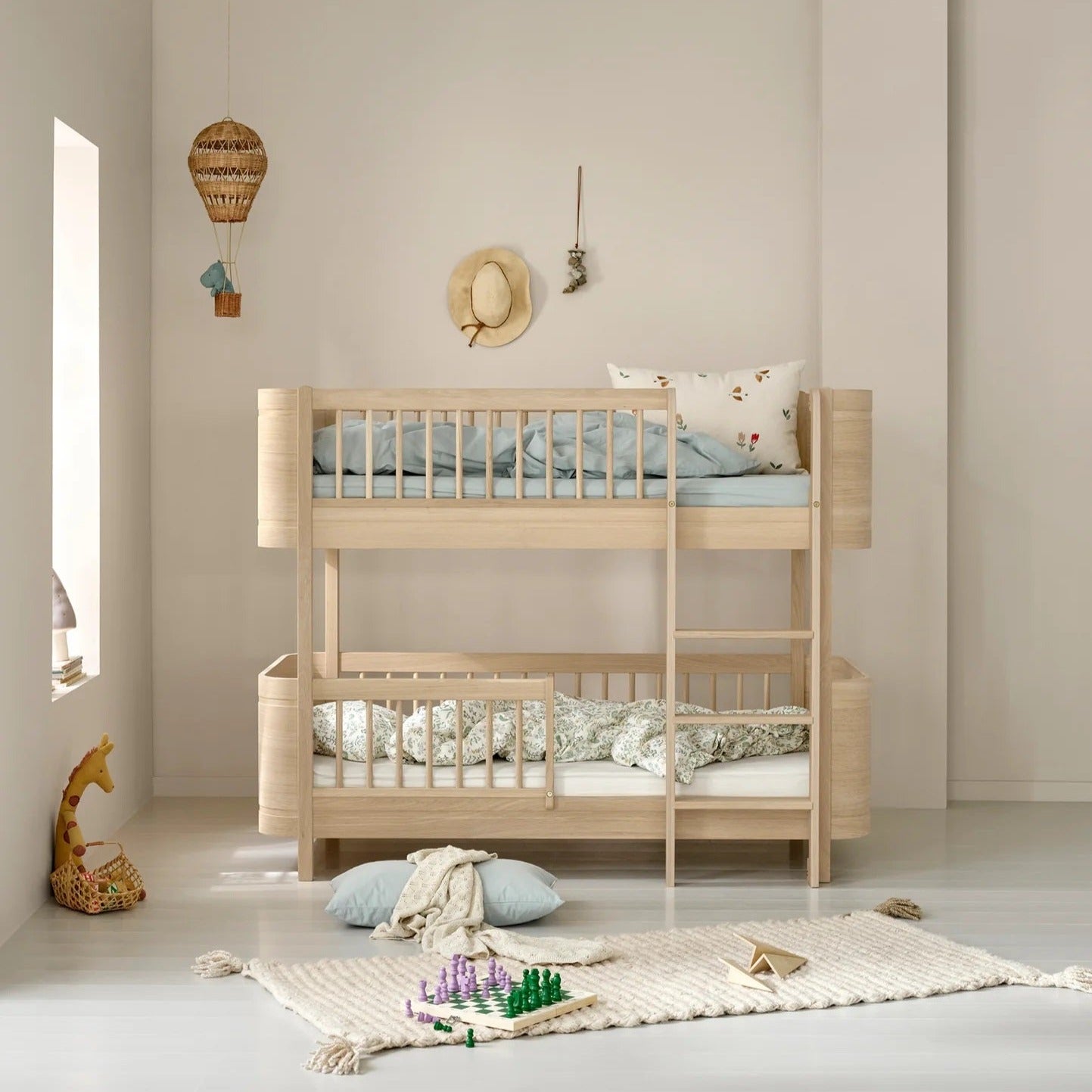 Oliver Furniture Wood Mini+ Low Bunk Bed - Oak