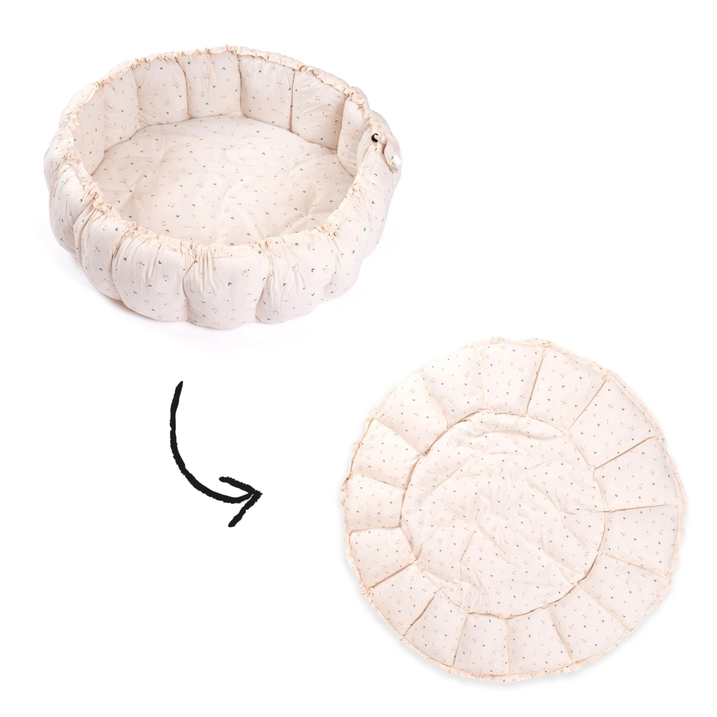 Play & Go Coco Organic Baby Playmat & Cocoon - Moon