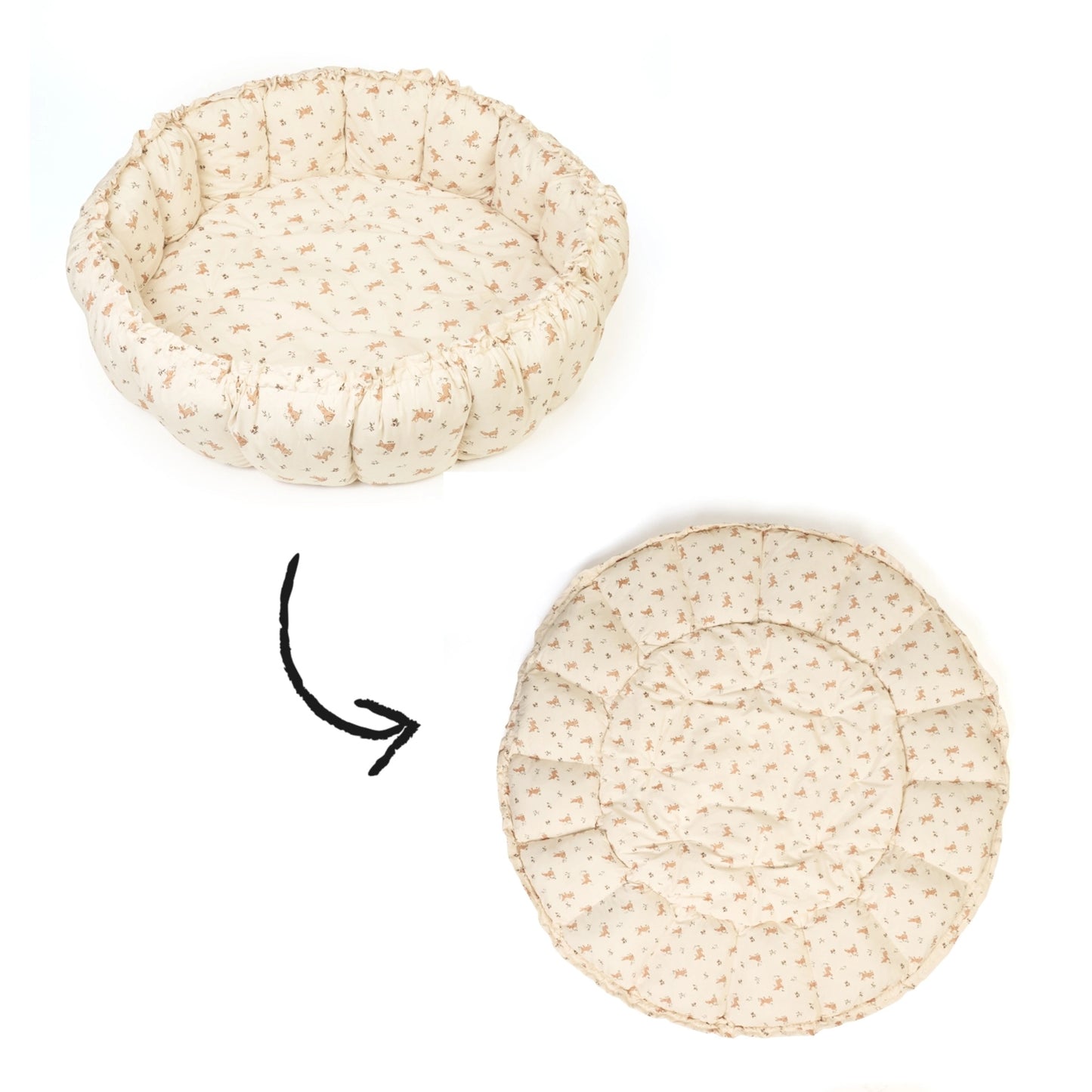 Play & Go Coco Organic Baby Playmat & Cocoon - Rabbit