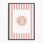 The Little Jones Boho Sunshine Print - Pale Red Stripes