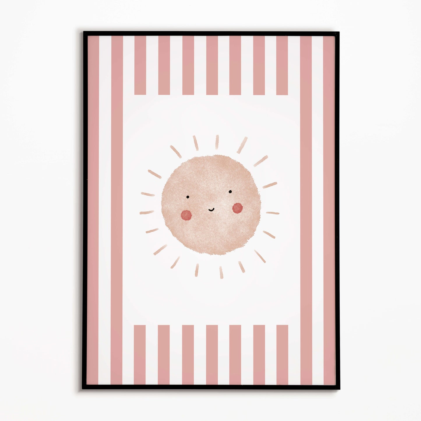 The Little Jones Boho Sunshine Print - Pale Red Stripes