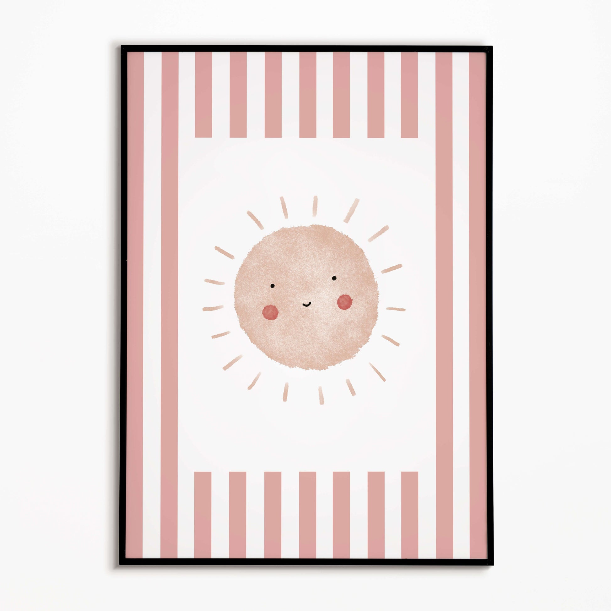 The Little Jones Boho Sunshine Print - Pale Red Stripes