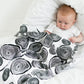 Etta Loves Organic Sensory Muslin Cloths - 3 Pk - Plant Prints