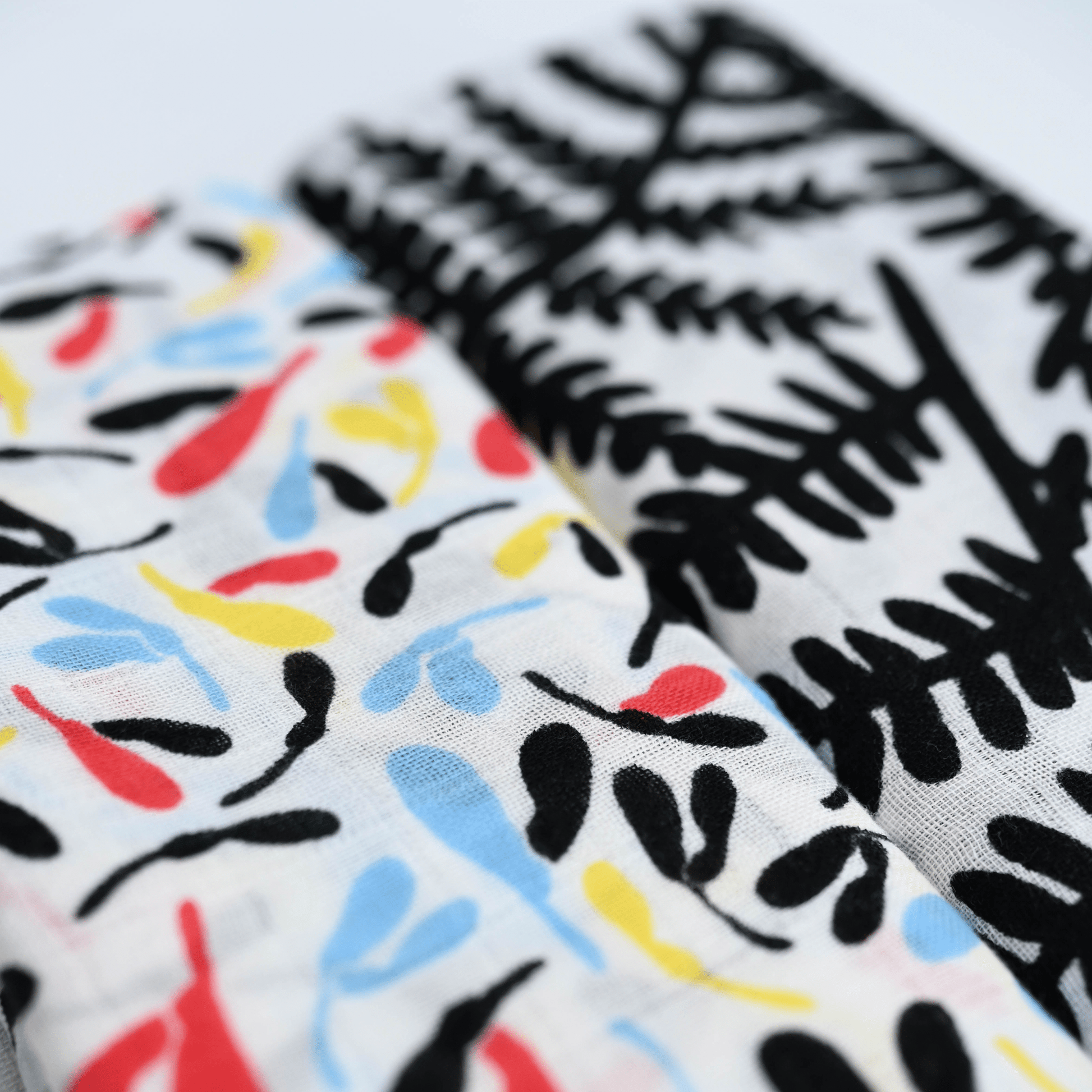 Etta Loves Organic Muslin Cloths - 2 Pk - Plant Prints