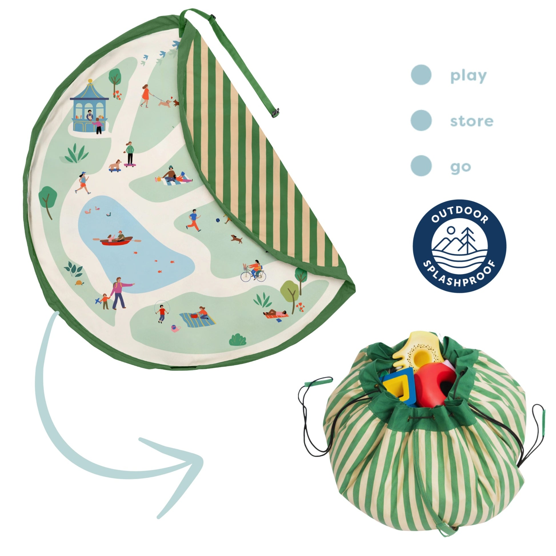 Play & Go Outdoor Playmat & Storage Bag - Park