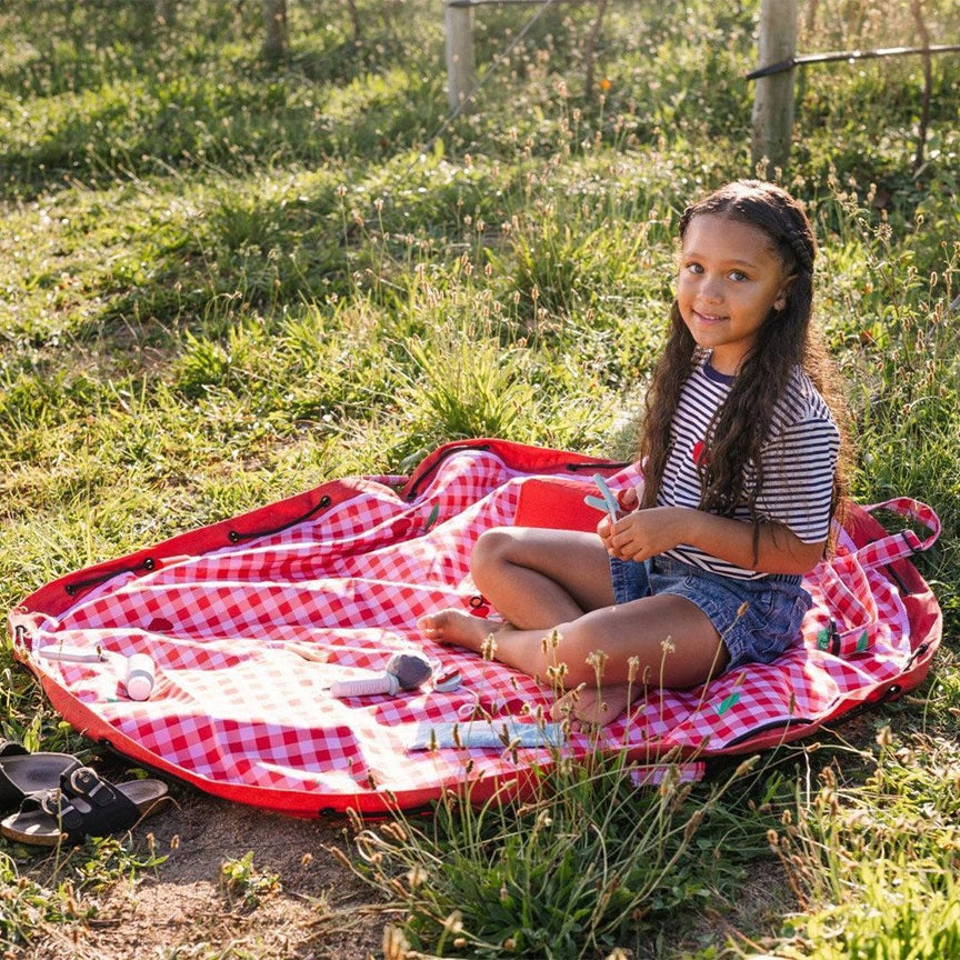 Play & Go Outdoor Playmat & Storage Bag - Cherry Picnic