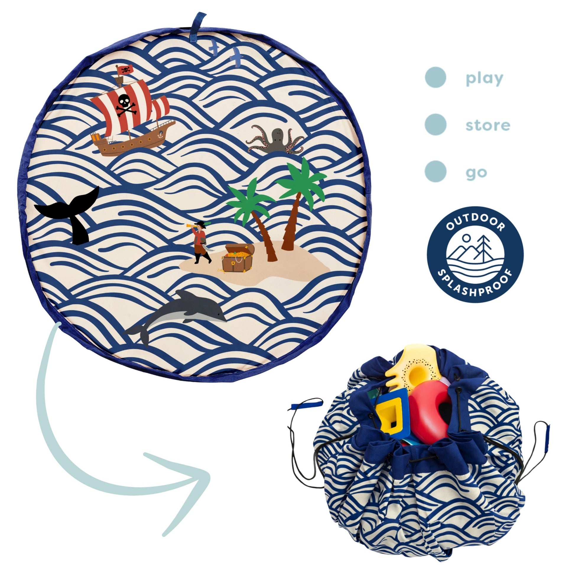 Play & Go Outdoor Playmat & Storage Bag - Pirate