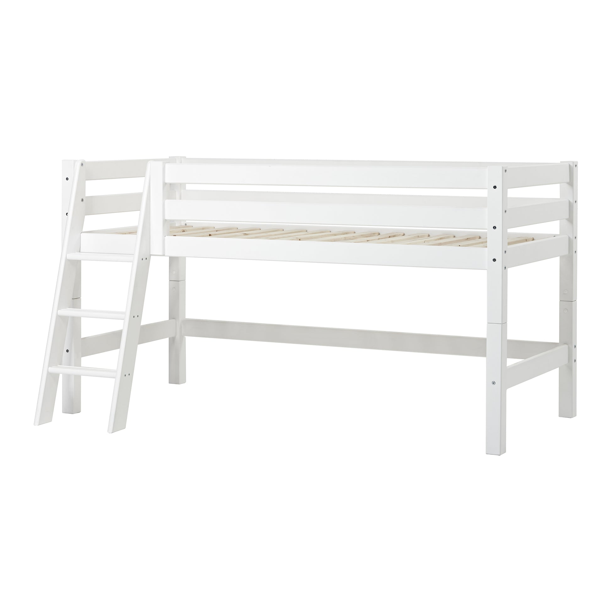 Hoppekids Eco Luxury Mid Sleeper Bed - White