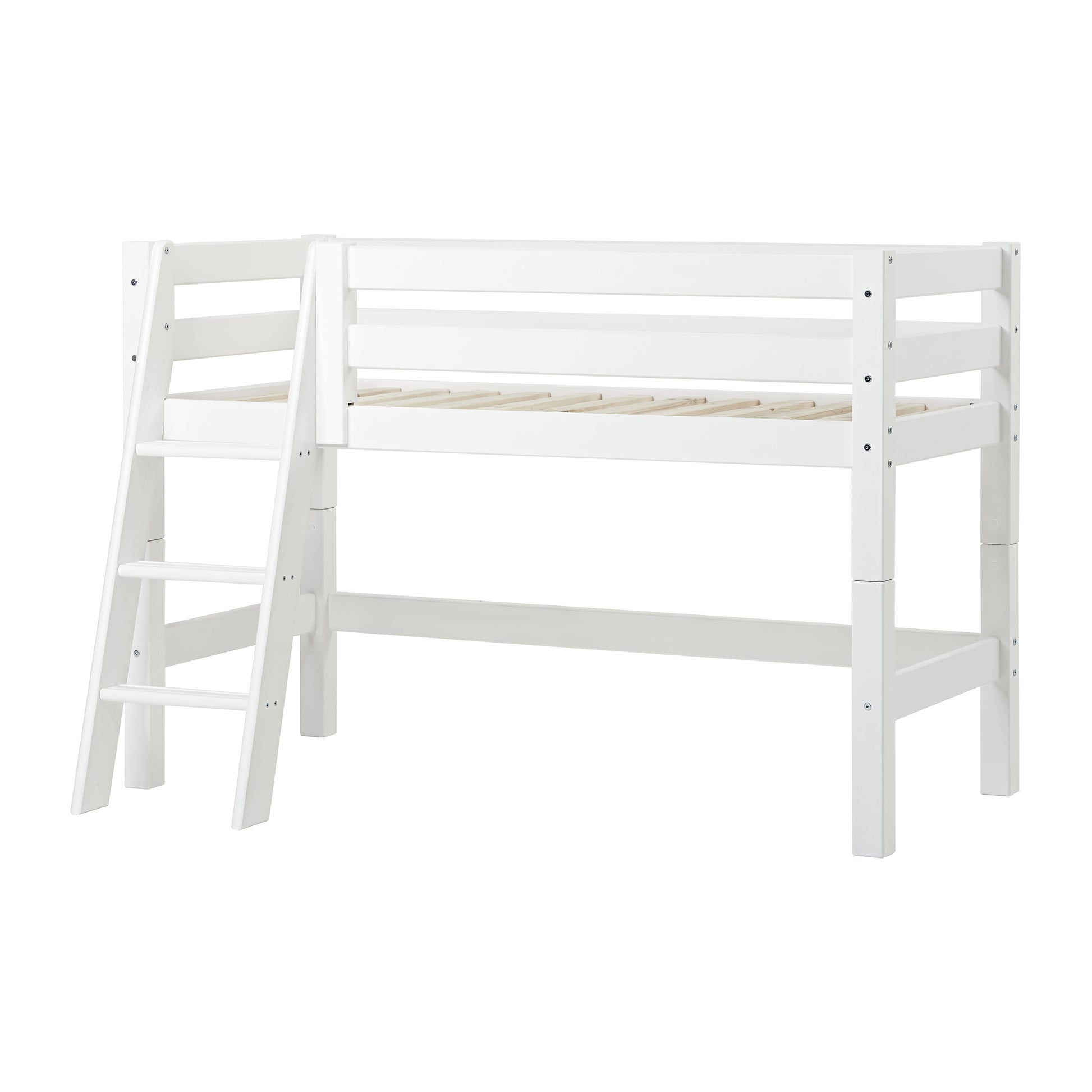 Hoppekids Eco Luxury Mid Sleeper Bed - White