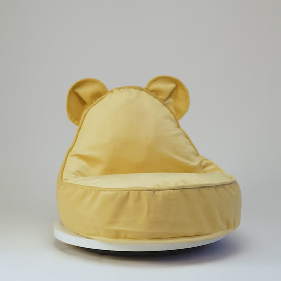 Wigiwama Bear Beanbag Chair - Velvet Salted Caramel