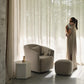 Quax Gomi Swivel & Gliding Nursing Chair - Mohair Latte