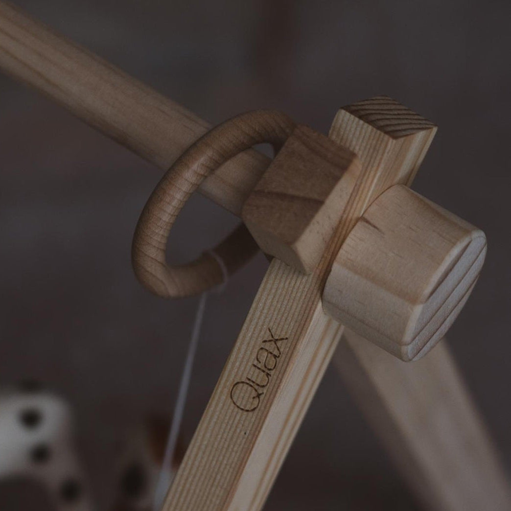 Quax Wooden Baby Gym With Safari Toys